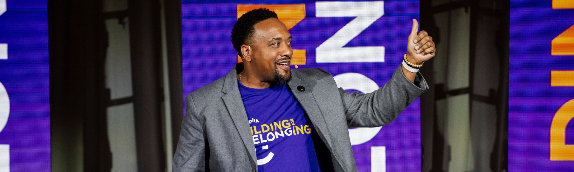 Andrew McKenzie speaking at the 2023 ONPHA Conference