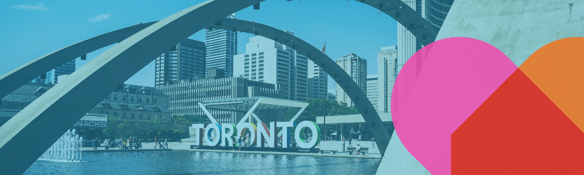 Photo of Toronto sign in downtown Toronto